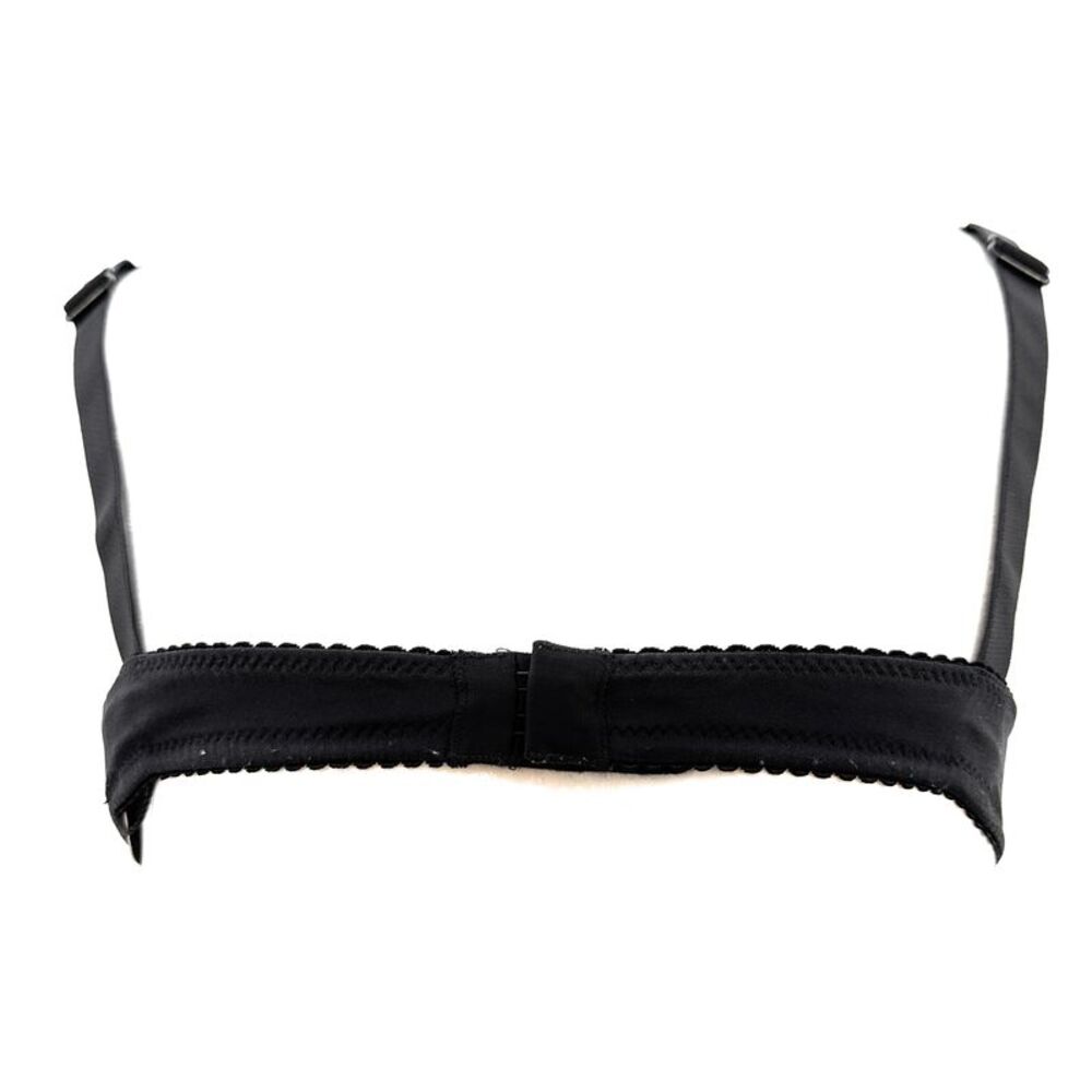 Dolce & Gabbana Essential Black Minimalist Underwire Satin Bra - Picture 3 of 4